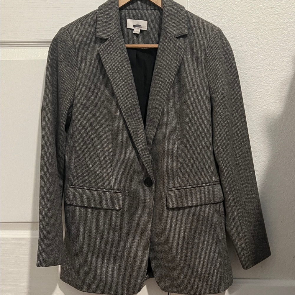 Loft Women's Gray tweed Blazer size 4 petites